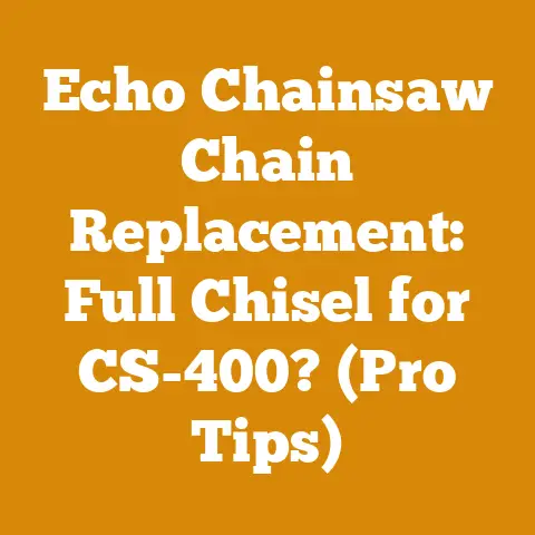 Echo Chainsaw Chain Replacement: Full Chisel for CS-400? (Pro Tips)