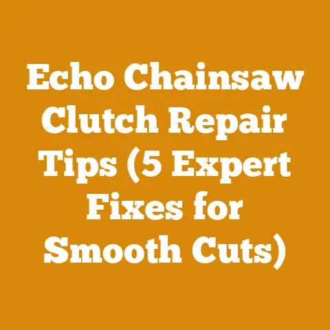 Echo Chainsaw Clutch Repair Tips (5 Expert Fixes for Smooth Cuts)