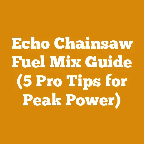 Echo Chainsaw Fuel Mix Guide (5 Pro Tips for Peak Power)