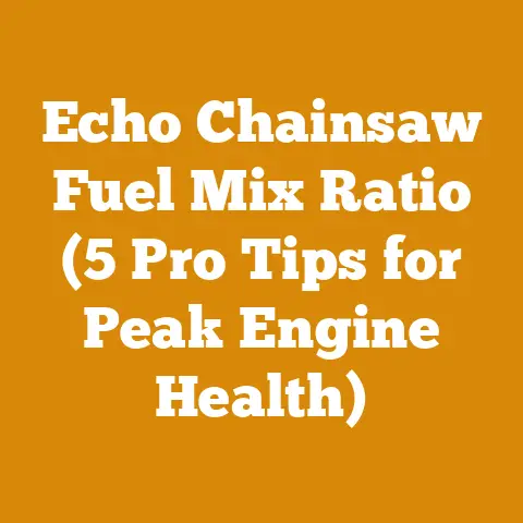 Echo Chainsaw Fuel Mix Ratio (5 Pro Tips for Peak Engine Health)