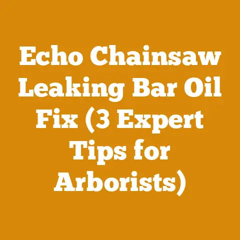 Echo Chainsaw Leaking Bar Oil Fix (3 Expert Tips for Arborists)