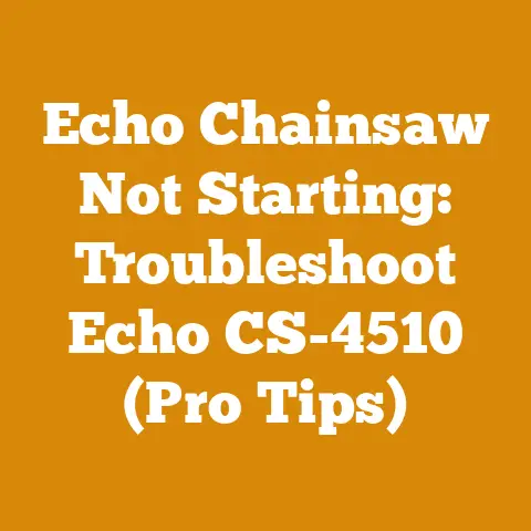 Echo Chainsaw Not Starting: Troubleshoot Echo CS-4510 (Pro Tips)