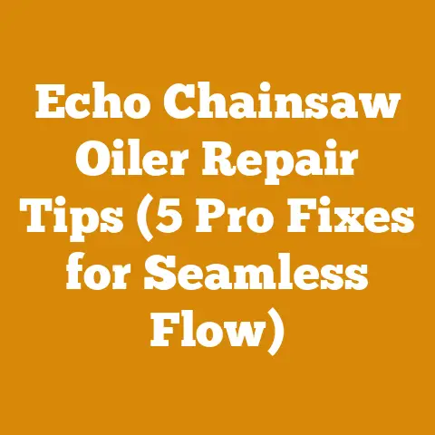 Echo Chainsaw Oiler Repair Tips (5 Pro Fixes for Seamless Flow)