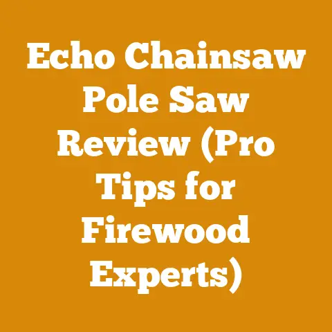 Echo Chainsaw Pole Saw Review (Pro Tips for Firewood Experts)