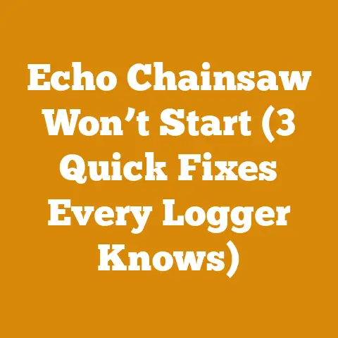 Echo Chainsaw Won’t Start (3 Quick Fixes Every Logger Knows)