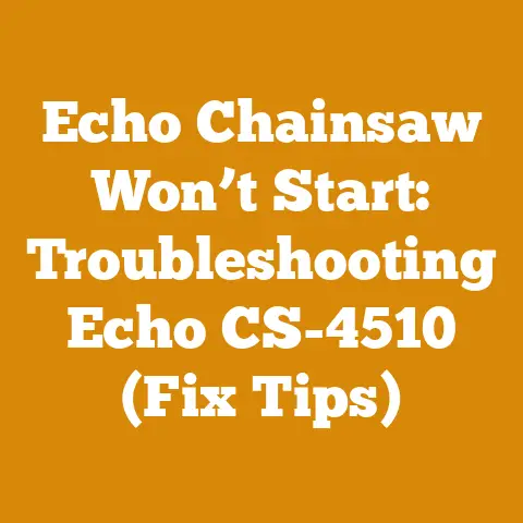 Echo Chainsaw Won’t Start: Troubleshooting Echo CS-4510 (Fix Tips)