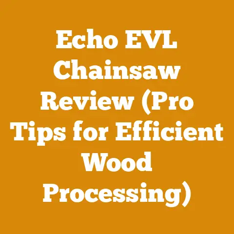 Echo EVL Chainsaw Review (Pro Tips for Efficient Wood Processing)