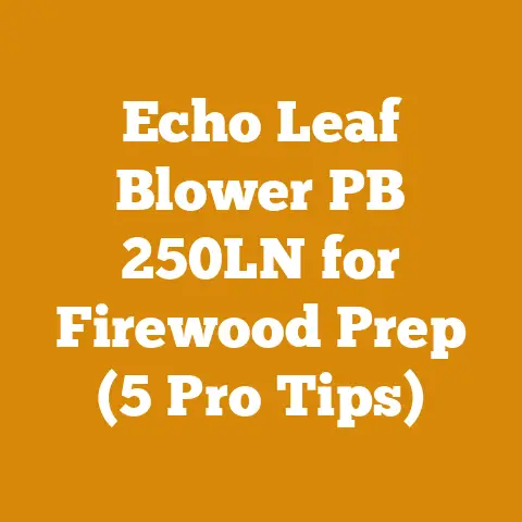 Echo Leaf Blower PB 250LN for Firewood Prep (5 Pro Tips)
