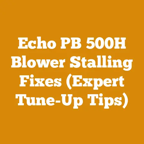 Echo PB 500H Blower Stalling Fixes (Expert Tune-Up Tips)