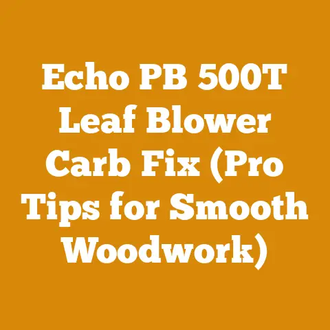 Echo PB 500T Leaf Blower Carb Fix (Pro Tips for Smooth Woodwork)