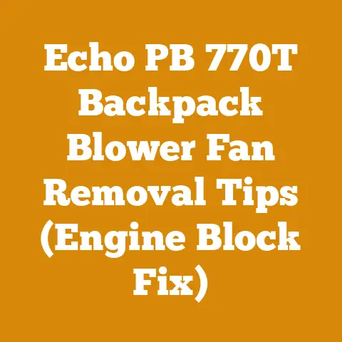 Echo PB 770T Backpack Blower Fan Removal Tips (Engine Block Fix)