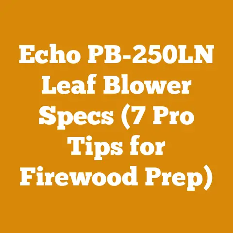 Echo PB-250LN Leaf Blower Specs (7 Pro Tips for Firewood Prep)