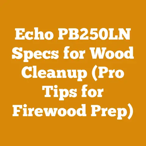 Echo PB250LN Specs for Wood Cleanup (Pro Tips for Firewood Prep)