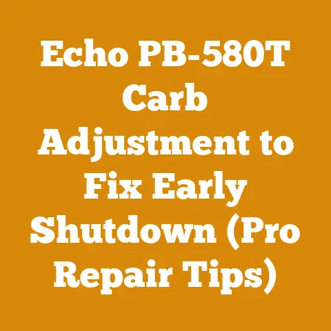 Echo PB-580T Carb Adjustment to Fix Early Shutdown (Pro Repair Tips)
