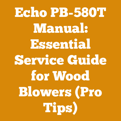 Echo PB-580T Manual: Essential Service Guide for Wood Blowers (Pro Tips)
