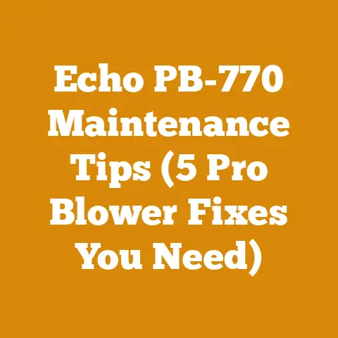 Echo PB-770 Maintenance Tips (5 Pro Blower Fixes You Need)
