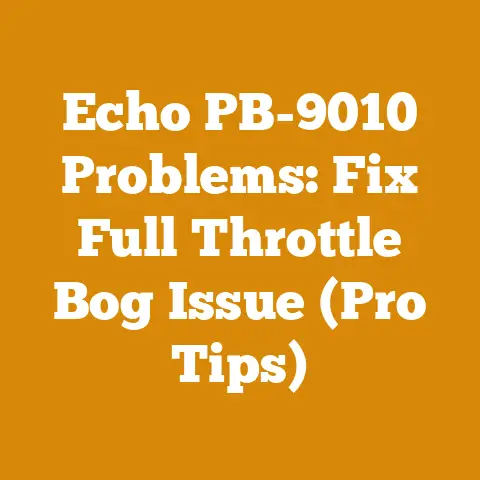 Echo PB-9010 Problems: Fix Full Throttle Bog Issue (Pro Tips)