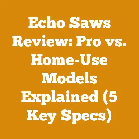 Echo Saws Review: Pro vs. Home-Use Models Explained (5 Key Specs)