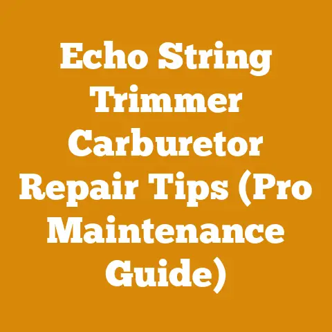 Echo String Trimmer Carburetor Repair Tips (Pro Maintenance Guide)