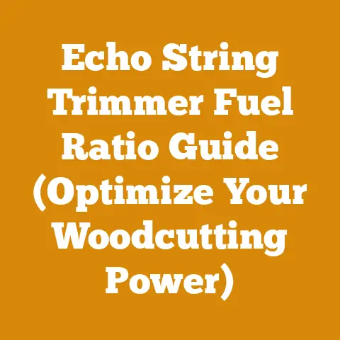Echo String Trimmer Fuel Ratio Guide (Optimize Your Woodcutting Power)