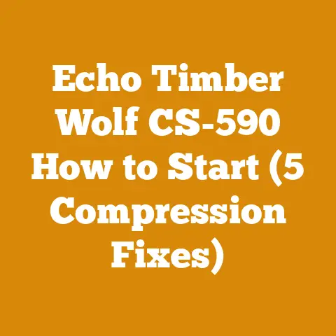 Echo Timber Wolf CS-590 How to Start (5 Compression Fixes)