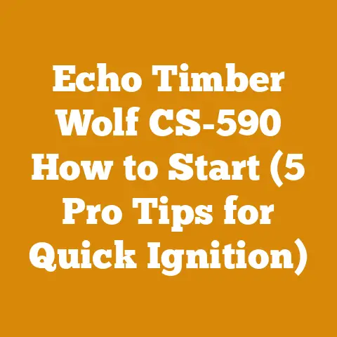 Echo Timber Wolf CS-590 How to Start (5 Pro Tips for Quick Ignition)