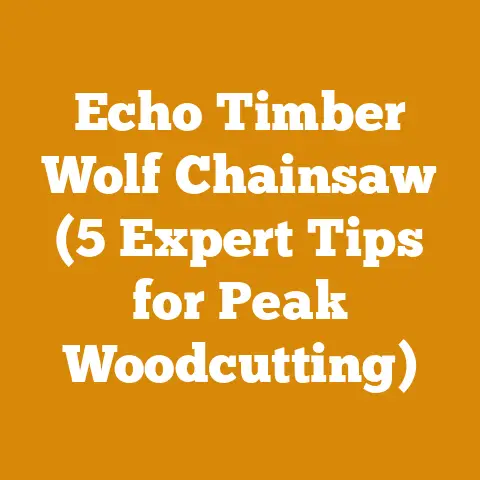 Echo Timber Wolf Chainsaw (5 Expert Tips for Peak Woodcutting)