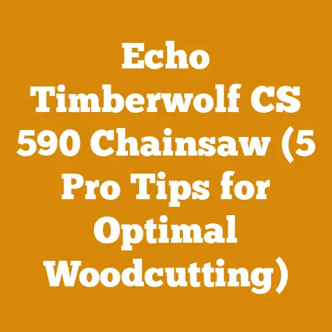 Echo Timberwolf CS 590 Chainsaw (5 Pro Tips for Optimal Woodcutting)