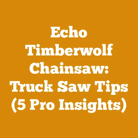 Echo Timberwolf Chainsaw: Truck Saw Tips (5 Pro Insights)