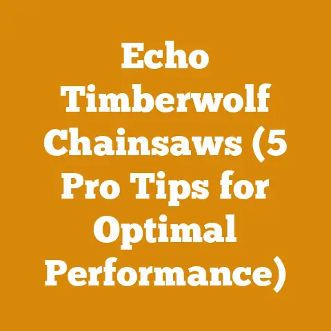 Echo Timberwolf Chainsaws (5 Pro Tips for Optimal Performance)