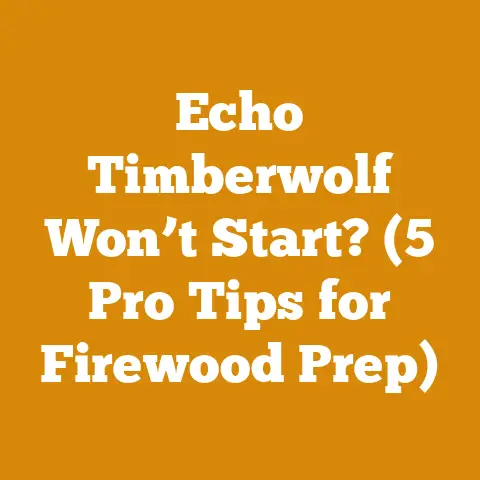 Echo Timberwolf Won’t Start? (5 Pro Tips for Firewood Prep)