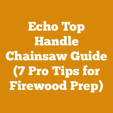 Echo Top Handle Chainsaw Guide (7 Pro Tips for Firewood Prep)