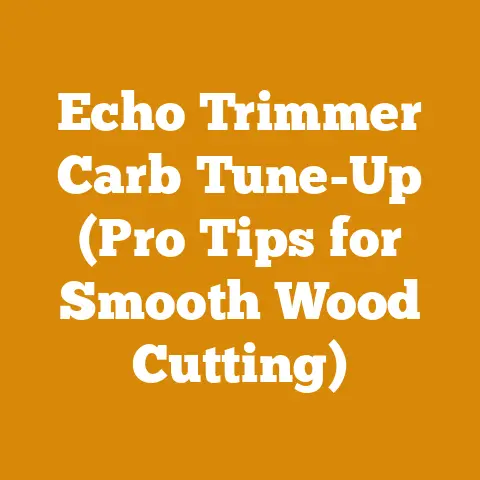 Echo Trimmer Carb Tune-Up (Pro Tips for Smooth Wood Cutting)