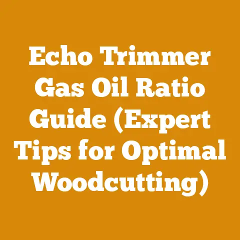 Echo Trimmer Gas Oil Ratio Guide (Expert Tips for Optimal Woodcutting)