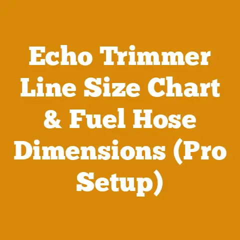 Echo Trimmer Line Size Chart & Fuel Hose Dimensions (Pro Setup)