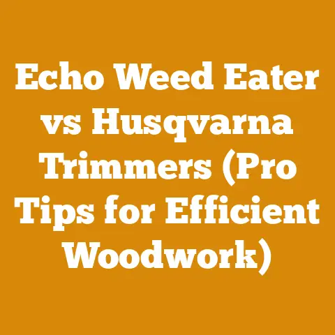 Echo Weed Eater vs Husqvarna Trimmers (Pro Tips for Efficient Woodwork)