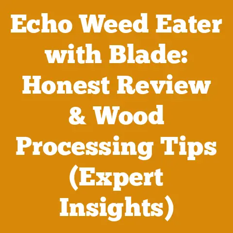 Echo Weed Eater with Blade: Honest Review & Wood Processing Tips (Expert Insights)