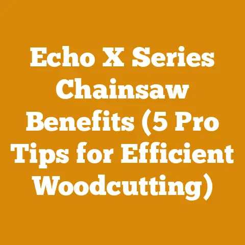Echo X Series Chainsaw Benefits (5 Pro Tips for Efficient Woodcutting)