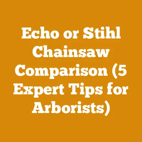 Echo or Stihl Chainsaw Comparison (5 Expert Tips for Arborists)