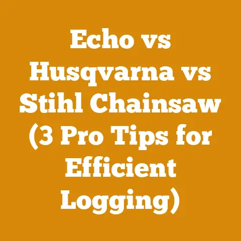 Echo vs Husqvarna vs Stihl Chainsaw (3 Pro Tips for Efficient Logging)