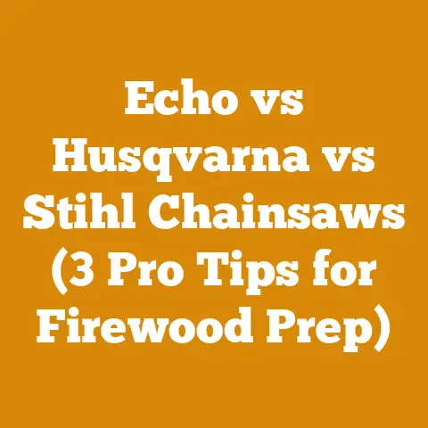 Echo vs Husqvarna vs Stihl Chainsaws (3 Pro Tips for Firewood Prep)