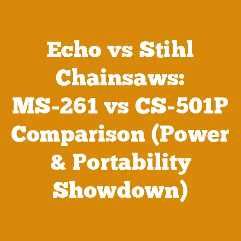 Echo vs Stihl Chainsaws: MS-261 vs CS-501P Comparison (Power & Portability Showdown)