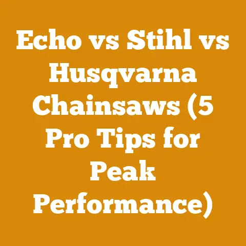 Echo vs Stihl vs Husqvarna Chainsaws (5 Pro Tips for Peak Performance)