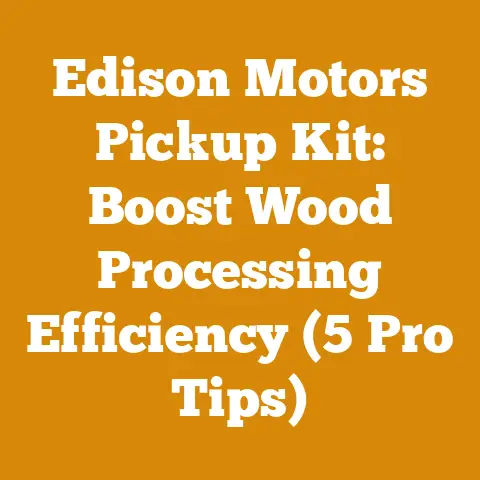 Edison Motors Pickup Kit: Boost Wood Processing Efficiency (5 Pro Tips)