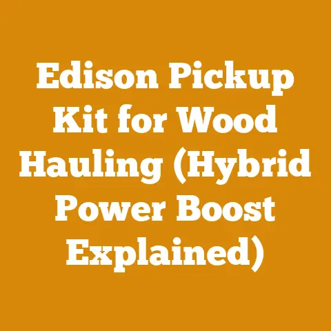 Edison Pickup Kit for Wood Hauling (Hybrid Power Boost Explained)