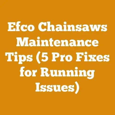 Efco Chainsaws Maintenance Tips (5 Pro Fixes for Running Issues)