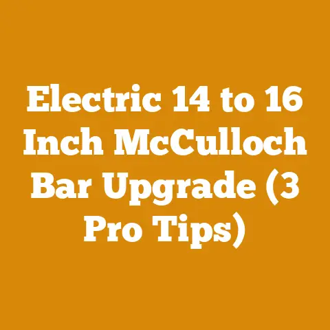 Electric 14 to 16 Inch McCulloch Bar Upgrade (3 Pro Tips)