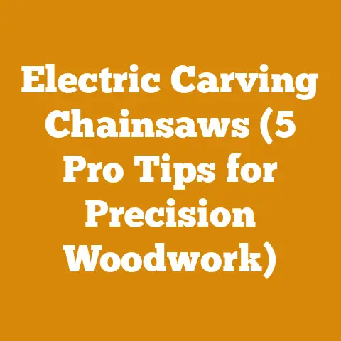 Electric Carving Chainsaws (5 Pro Tips for Precision Woodwork)