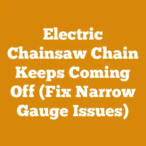 Electric Chainsaw Chain Keeps Coming Off (Fix Narrow Gauge Issues)