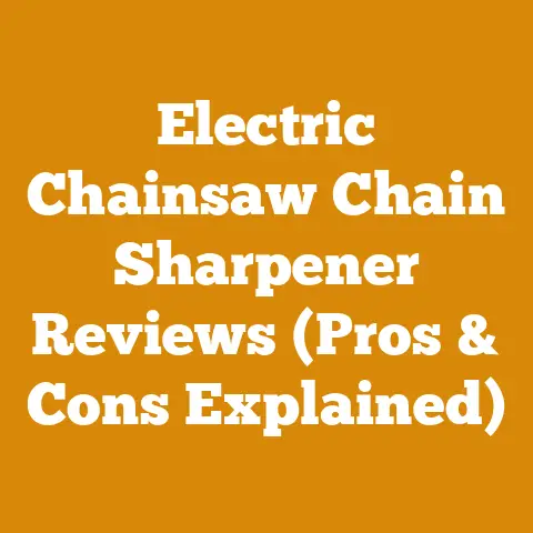 Electric Chainsaw Chain Sharpener Reviews (Pros & Cons Explained)